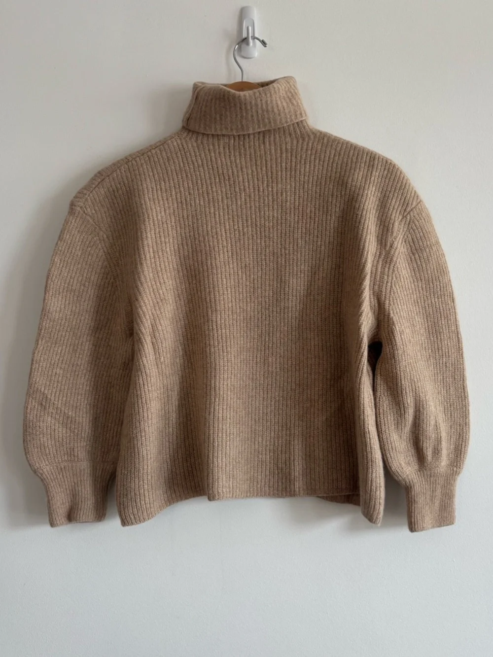 7115 by Szeki Yak and Wool Turtleneck Sweater Wheat Brown - Picture 7 of 15